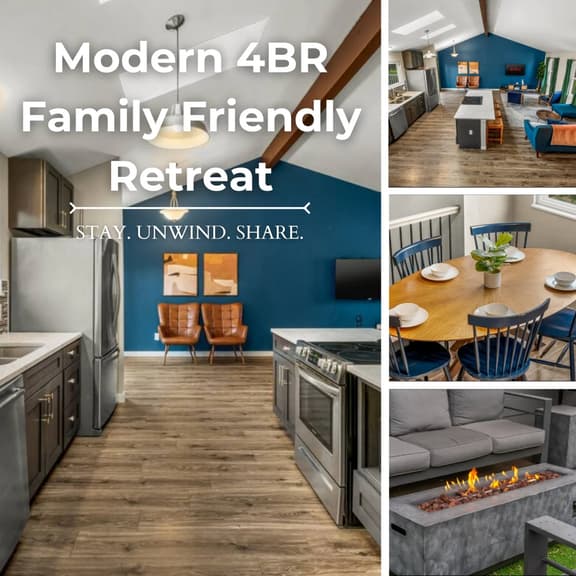 Modern 4BR Family Friendly Retreat W/ Hot tub - Image 1